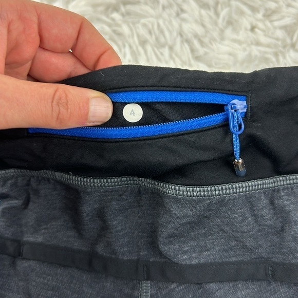 Lululemon Speed Short Heathered Black / Black / Lakeside Blue - Picture 6 of 6